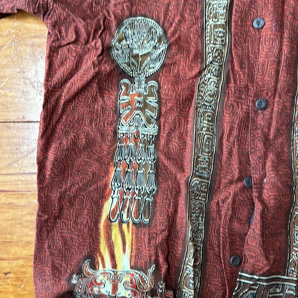 Tiki print shirt - Picture 3 of 9